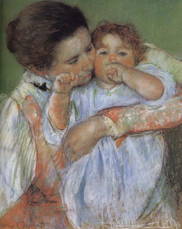 Mary Cassatt Mother and son